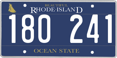 RI license plate 180241