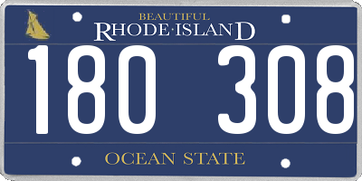RI license plate 180308