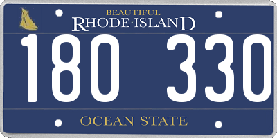 RI license plate 180330