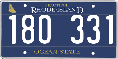RI license plate 180331