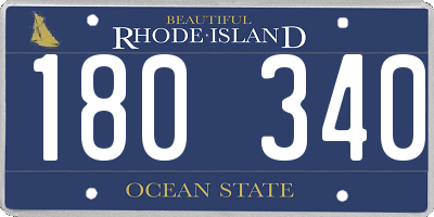 RI license plate 180340