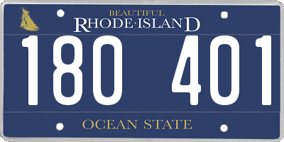 RI license plate 180401