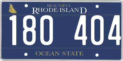 RI license plate 180404