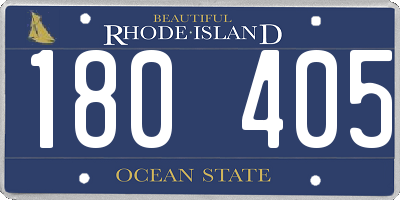 RI license plate 180405