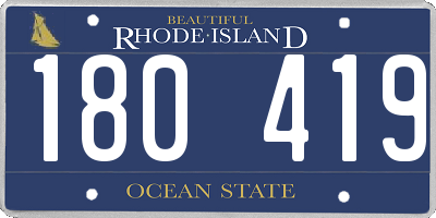 RI license plate 180419