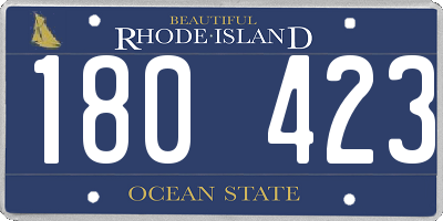 RI license plate 180423