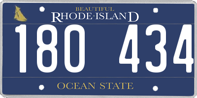 RI license plate 180434