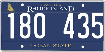 RI license plate 180435