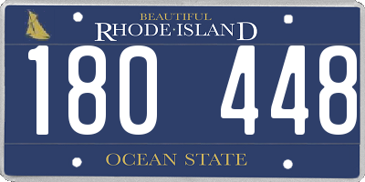 RI license plate 180448