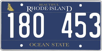 RI license plate 180453