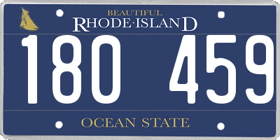 RI license plate 180459