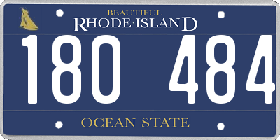 RI license plate 180484