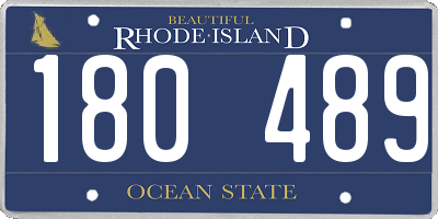 RI license plate 180489