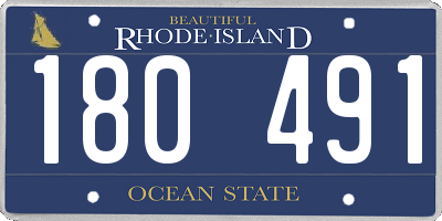 RI license plate 180491