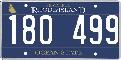 RI license plate 180499