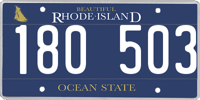 RI license plate 180503