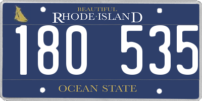 RI license plate 180535