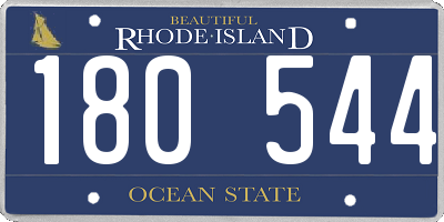 RI license plate 180544