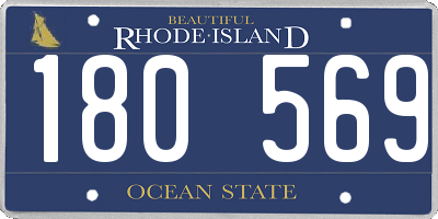 RI license plate 180569