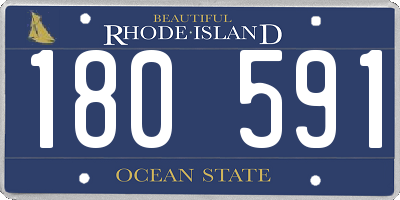RI license plate 180591