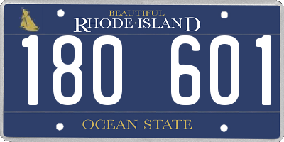 RI license plate 180601