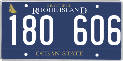 RI license plate 180606
