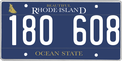 RI license plate 180608