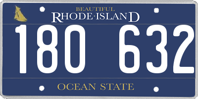 RI license plate 180632