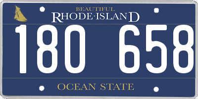 RI license plate 180658