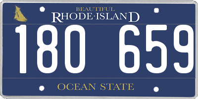 RI license plate 180659
