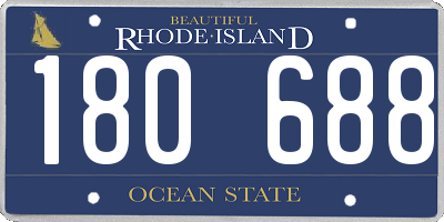 RI license plate 180688