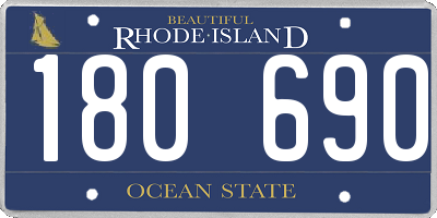RI license plate 180690