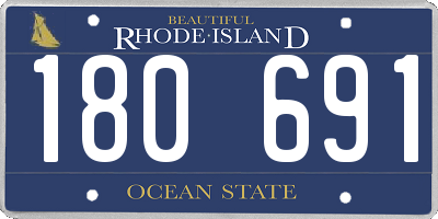 RI license plate 180691