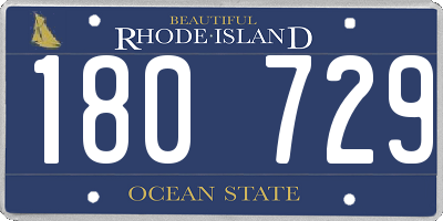 RI license plate 180729
