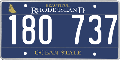 RI license plate 180737