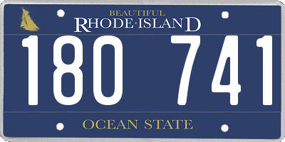 RI license plate 180741