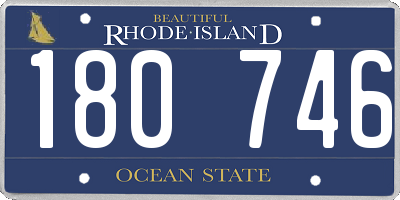 RI license plate 180746