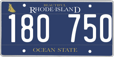 RI license plate 180750