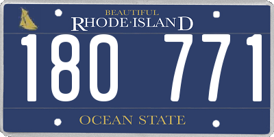 RI license plate 180771