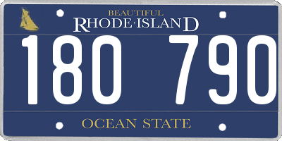 RI license plate 180790