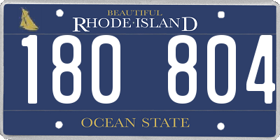 RI license plate 180804
