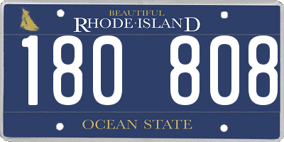 RI license plate 180808