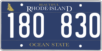 RI license plate 180830