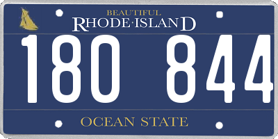 RI license plate 180844