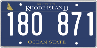 RI license plate 180871