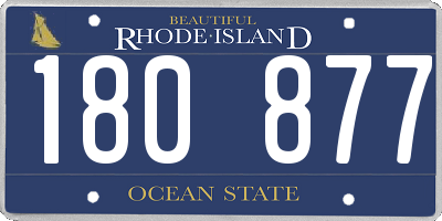 RI license plate 180877
