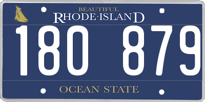 RI license plate 180879