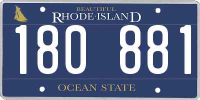 RI license plate 180881