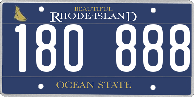 RI license plate 180888