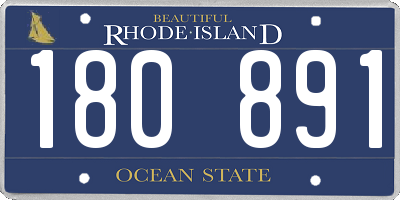RI license plate 180891